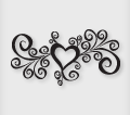 Srdce s ornamentom